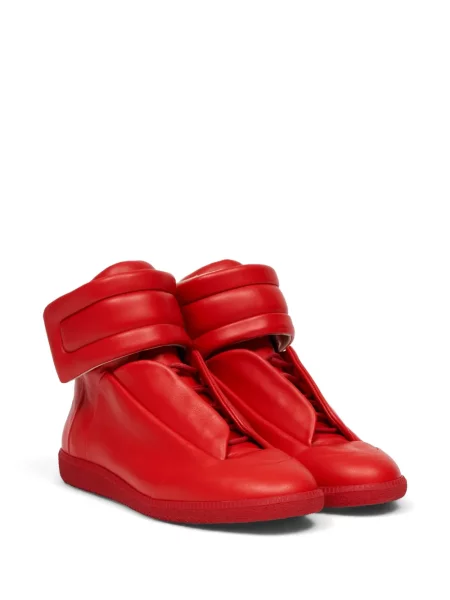 Sneakerși Maison Margiela din piele roșu