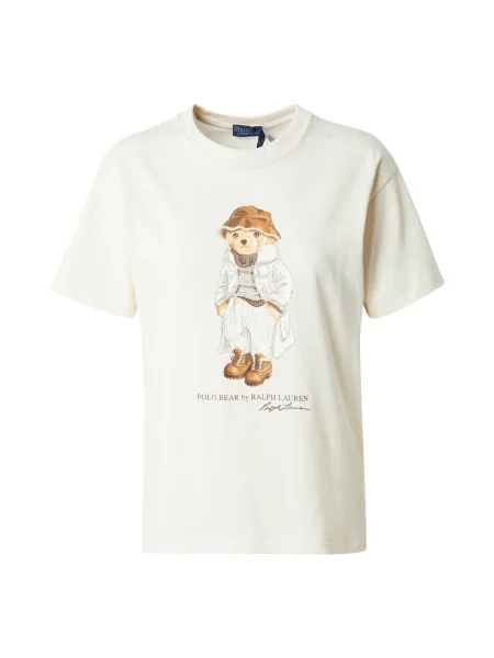 Polo Ralph Lauren Tricou bej / maro alb