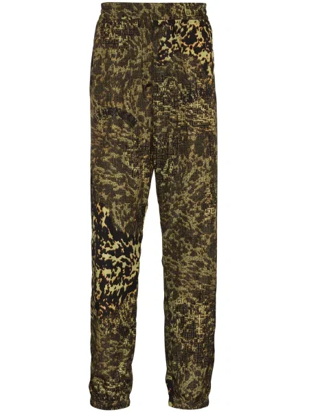 Kalhoty Givenchy s potiskem hnědé