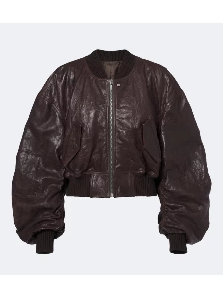 Geanta de piele Rick Owens maro
