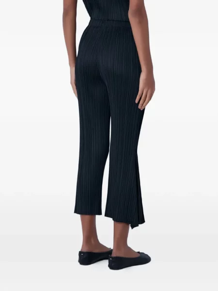Pantaloni Pleats Please Issey Miyake plisate negru