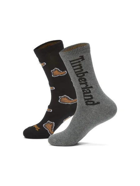 TIMBERLAND Șosete maro pueblo / gri închis / negru alb
