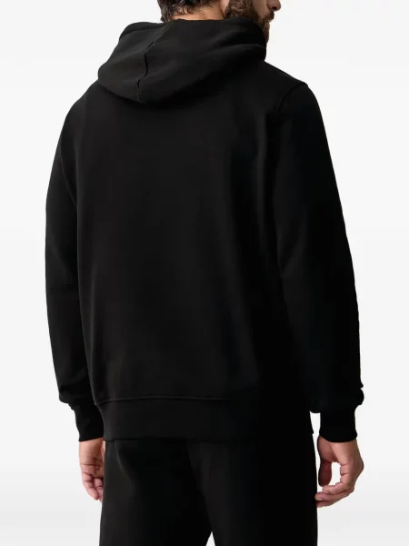 Суичър с качулка Trussardi бродиран с връзки черно