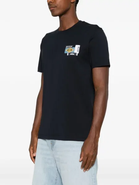 Tricou Moschino cu autograf albastru