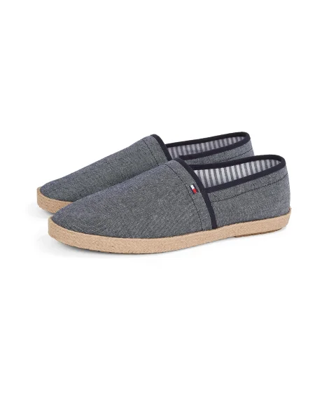 Tommy Hilfiger Espadrilky Hilfiger Chambray Espadrille modrá