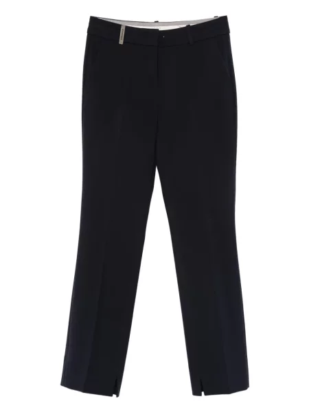 Pantaloni Peserico cu crăpătură albastru