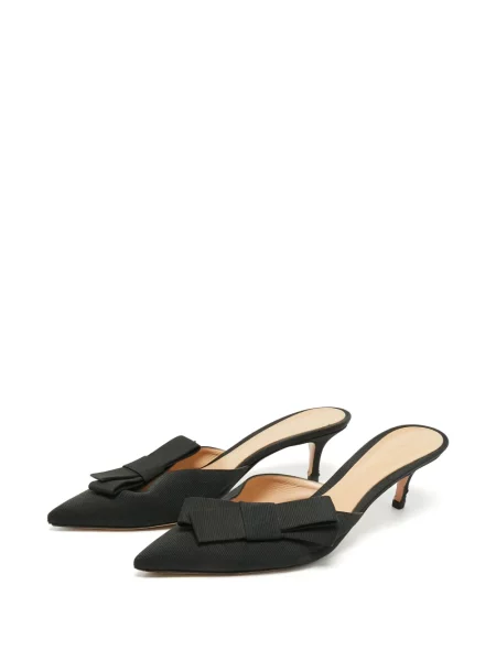 Papuci tip mules Gianvito Rossi cu funde negru