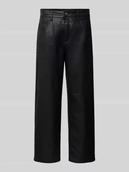 Jeansy o kroju loose fit barrel z mieszanki modalu model DANNI Mac czarne
