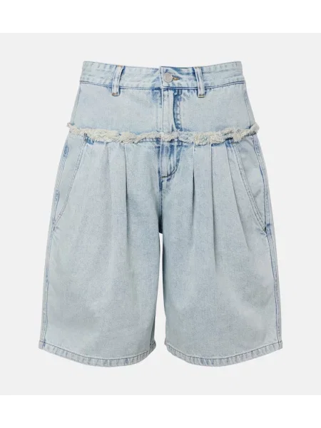 Pantaloni scurți din denim Marant Etoile albastru