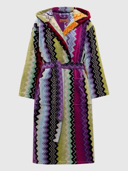Махровый халат Missoni Home с принтом на запах