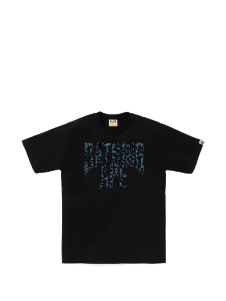Tricou A Bathing Ape® cu imagine negru