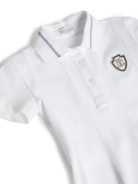 Sukienka dziecięca Brunello Cucinelli biała