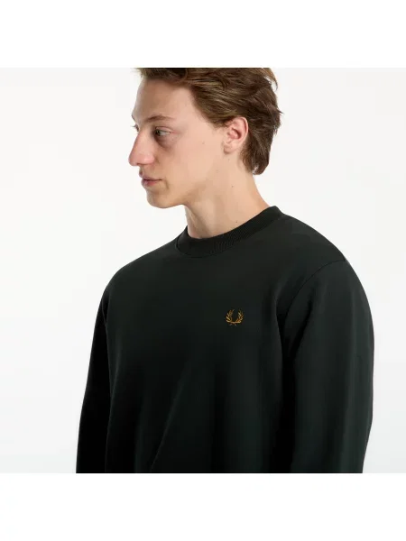 Bluza FRED PERRY Crew Neck Sweatshirt Green L zielona