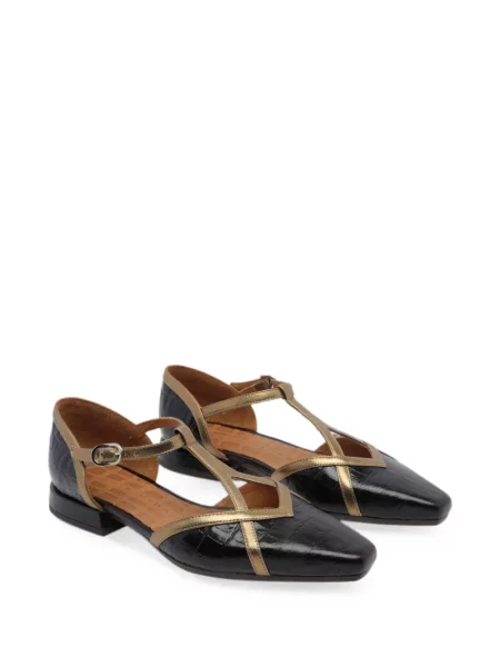 Balerini Chie Mihara din piele negru