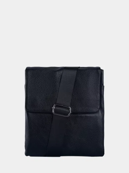 Кожаная сумка через плечо Hyde черная