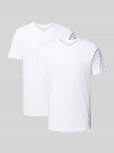 Olymp T-Shirt 2 Szt. weiss biała