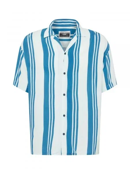 Cămașă Jack & Jones cu dungi albastru