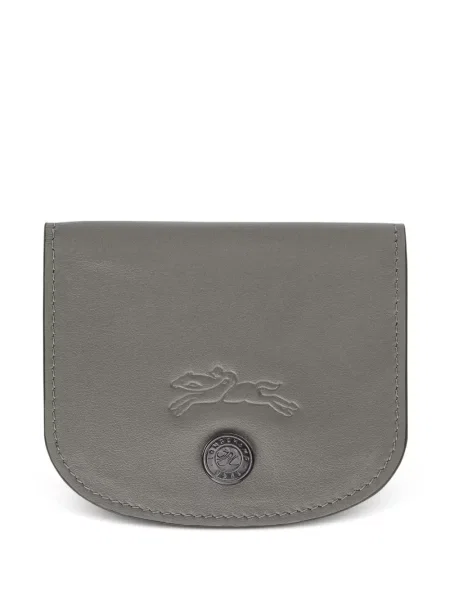 Portofel Longchamp din piele gri