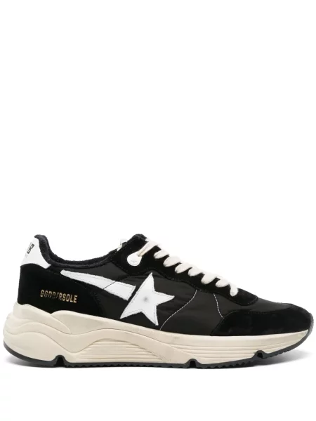 Sneakerși Golden Goose cu șireturi din dantelă negru