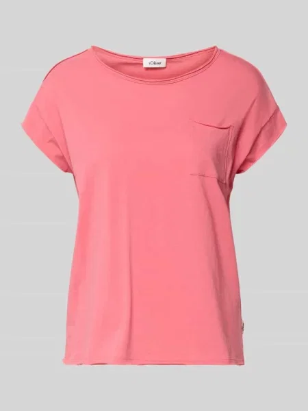 Męski t-shirt o kroju regular fit z czystej bawełny S.oliver Red Label