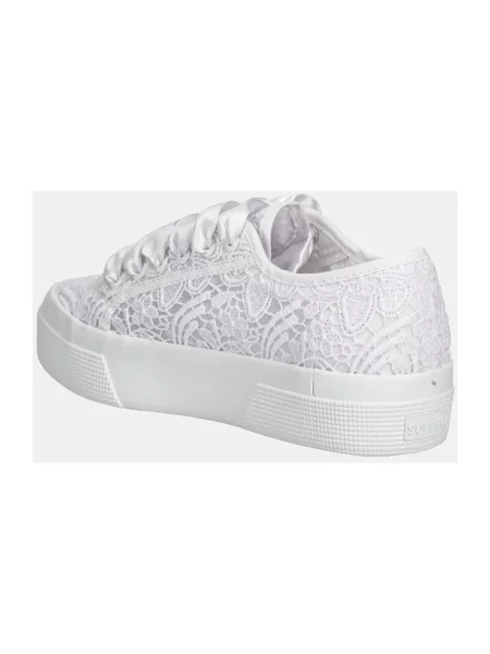 Sneakersy Superga w kwiatki białe