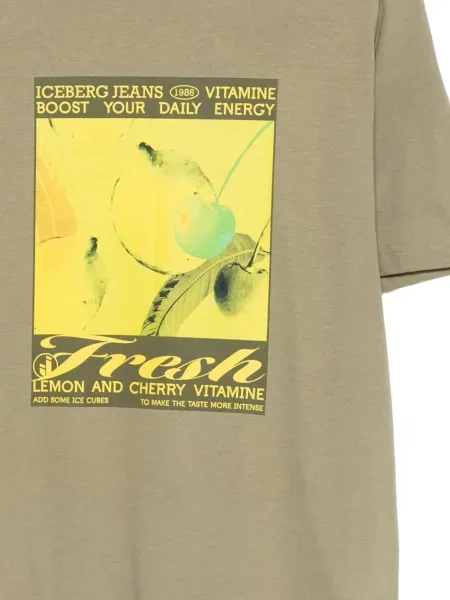 Tricou Iceberg cu imagine verde