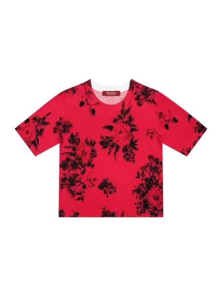 Sweter Max Mara Studio wełniany czerwony