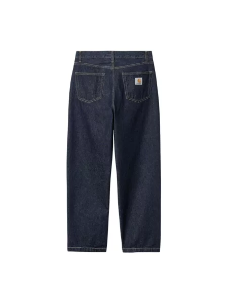 Szerokie jeansy Carhartt Wip niebieskie