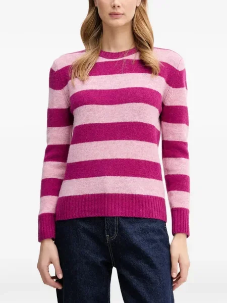 Pulover Benetton cu dungi roz