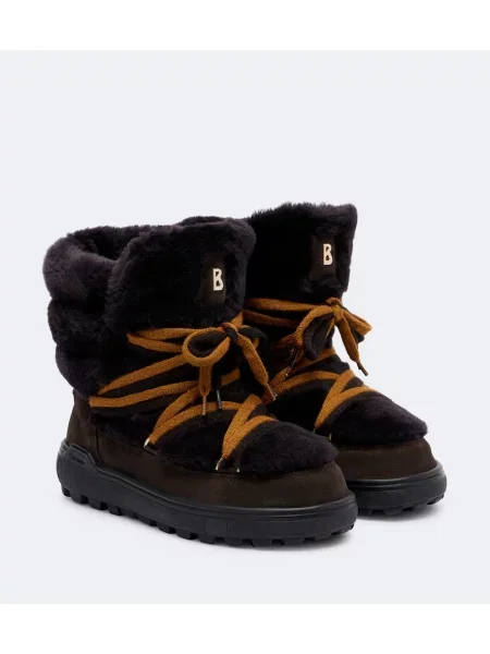 Botine Bogner din piele de căprioară maro