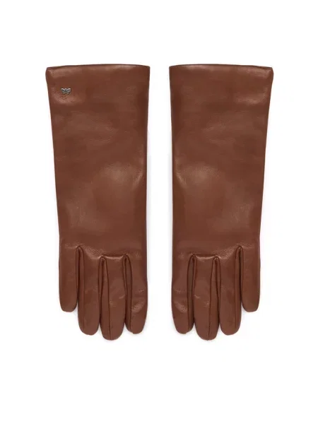 Rękawiczki Weekend Max Mara brązowe