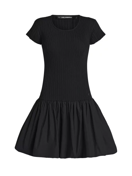 Karl Lagerfeld rochie gogoșar cu negru