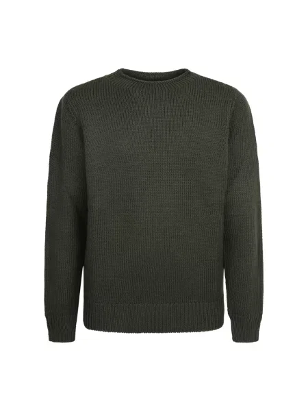 Sweter Dell'oglio wełniany zielony