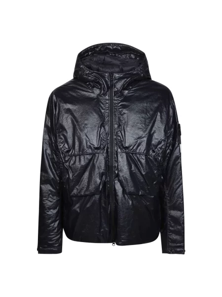 Lekka kurtka puchowa Stone Island z kamieniami czarna