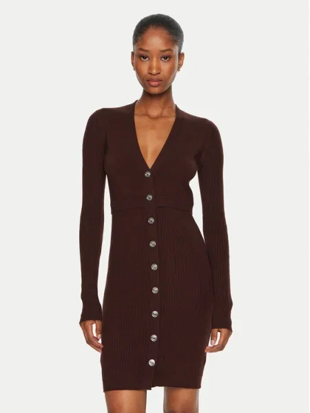 Pinko Rochie tricotată Riserva maro