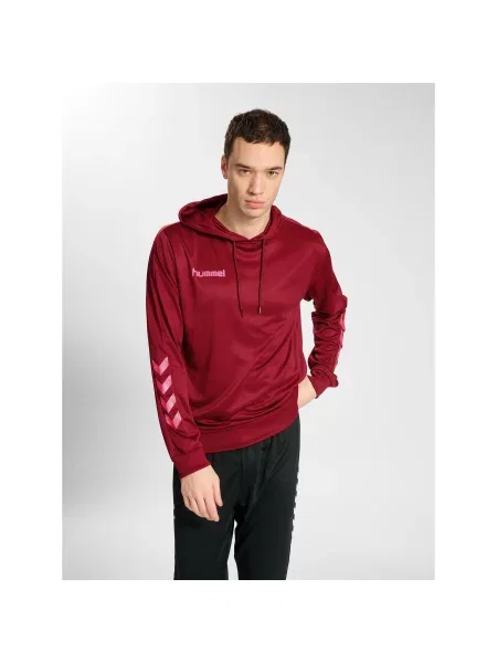 Bluza do piłki ręcznej Hummel hml PROMO Poly z kapturem czerwona