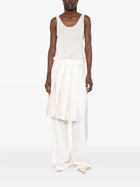 Pantaloni Vestiaire D'un Oiseau Libre alb