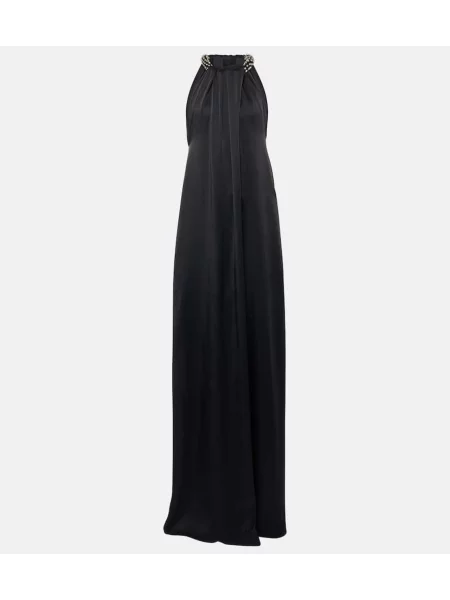 Rochie Stella Mccartney cu broderie cu gât halter negru