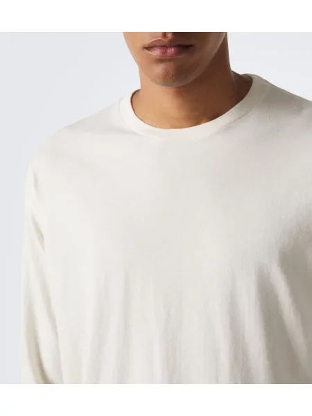 Tricou Auralee din cașmir alb