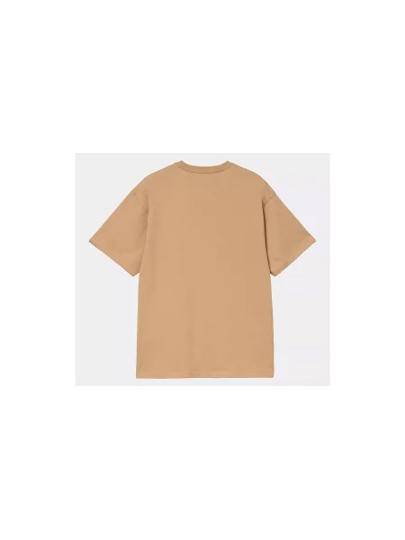 Carhartt WIP S/S Madison T-Shirt Peanut Mężczyźni Koszulki Carhartt WIP Size: S brązowy