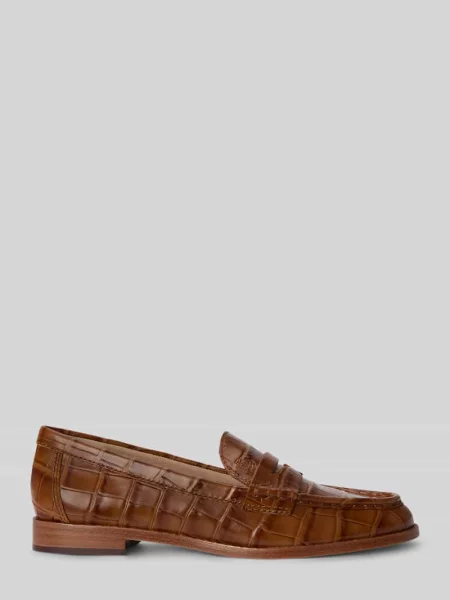 Loafersy z naturalnej skóry Lauren Ralph Lauren
