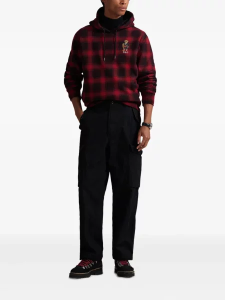 Μικρός κασκέτο Polo Ralph Lauren με χαμηλή μέση υφαίνω διαγωνίως πράσινο
