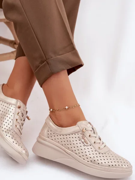 Usnjene mokasini Vinceza bela