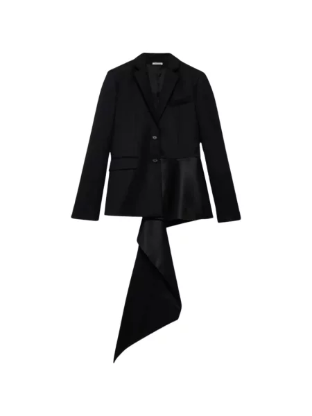 Sacou Jw Anderson asimetric drapate negru