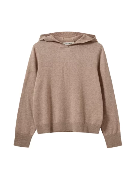 Bluza z kapturem Sofie Schnoor wełniana brązowa