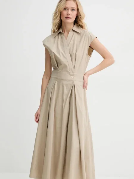 A.P.C. sukienka robe athena zielona