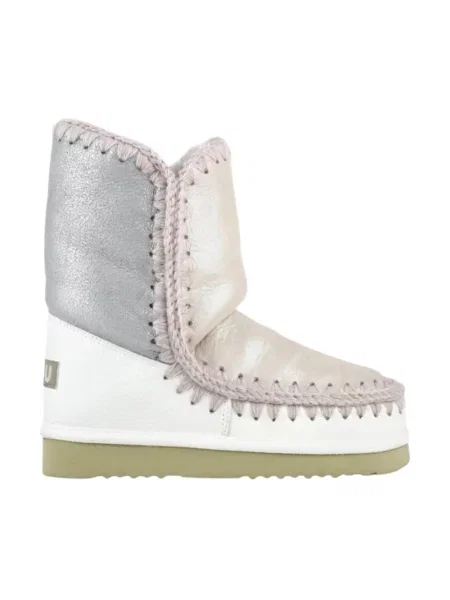 Buty do kostki Mou wełniane szare