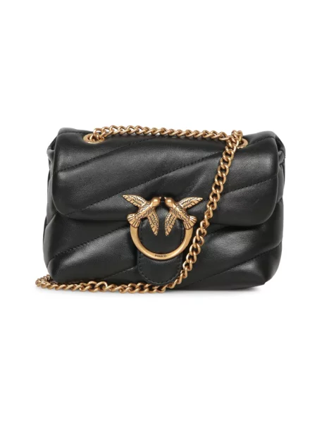 Pinko torebka skórzana czarny