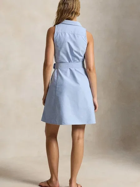Polo Ralph Lauren obleka A-kroja modra