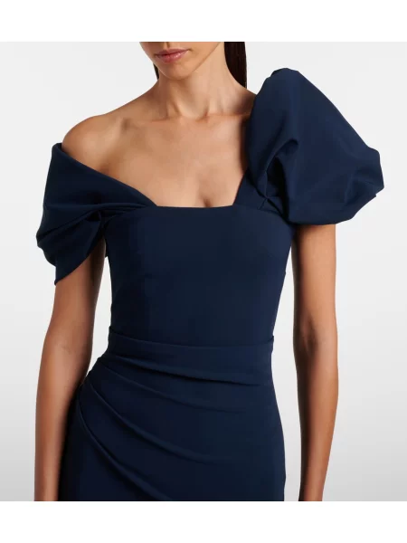 Rochie Rachel Gilbert asimetrică albastru